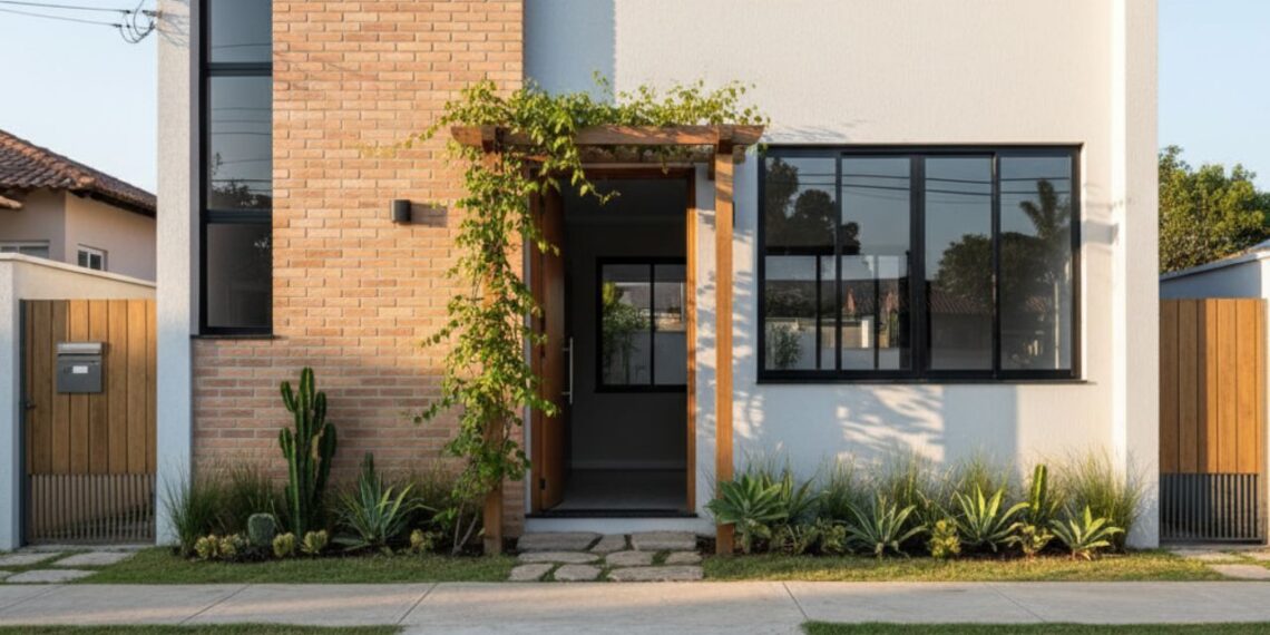 Fachada de casa econômica: onde investir pouco e acertar no impacto visual