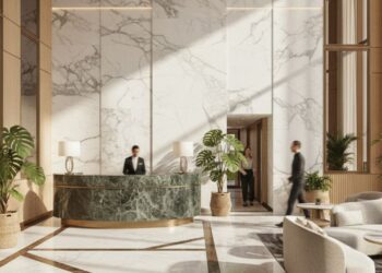 Por que o mármore nunca sai de moda nos projetos de hotéis mais sofisticados do mundo?