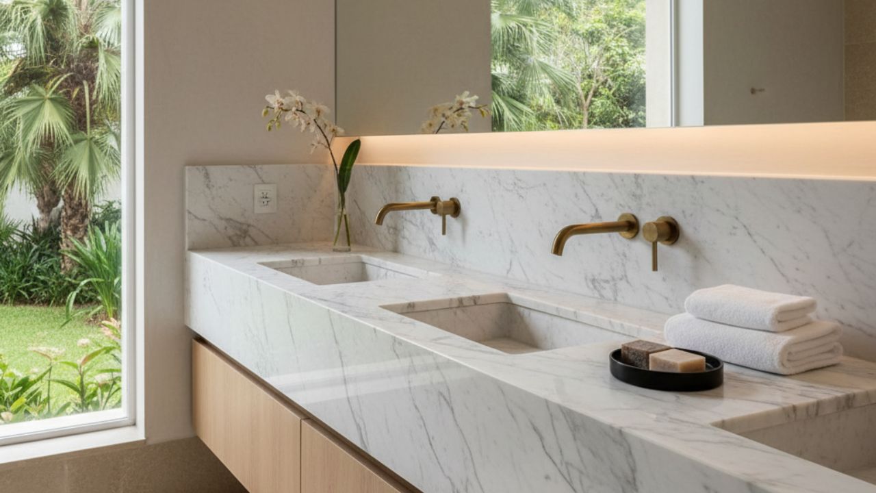 Por que o mármore nunca sai de moda nos projetos de hotéis mais sofisticados do mundo?