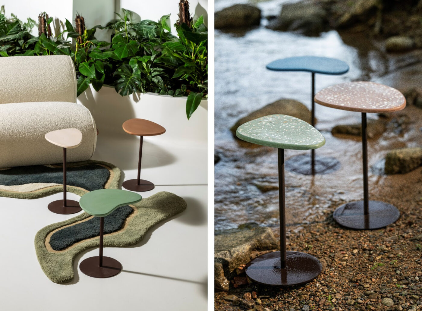 Com design autoral, OALA apresenta móveis em concreto repletos de leveza, cores e brasilidade