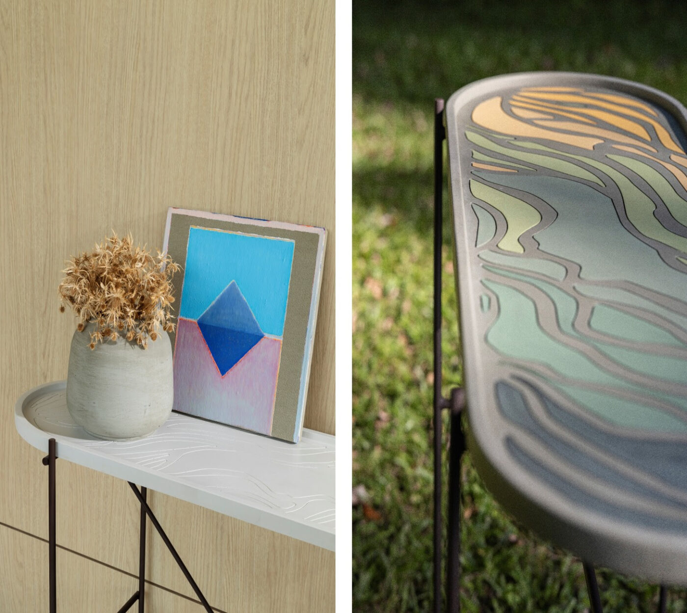 Com design autoral, OALA apresenta móveis em concreto repletos de leveza, cores e brasilidade