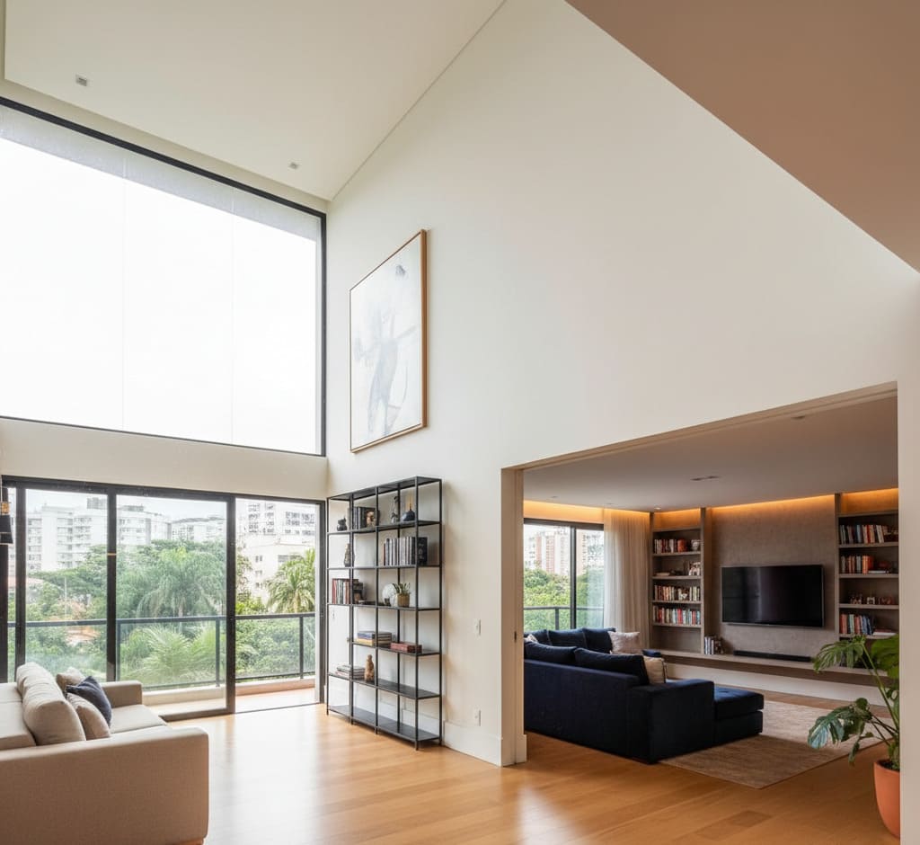 Pé-direito alto: o recurso que muda a percepção do espaço (e nem sempre para melhor)