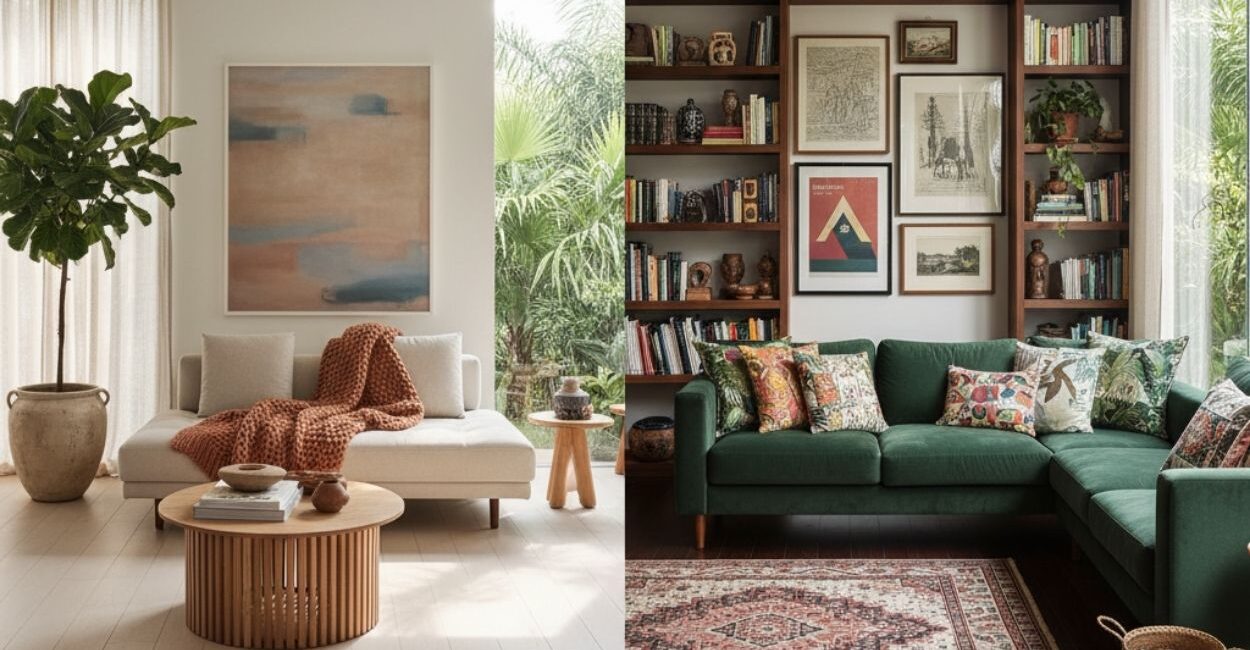 2 estilos de decoração que transformam a casa em um espaço com identidade, calor e sofisticação