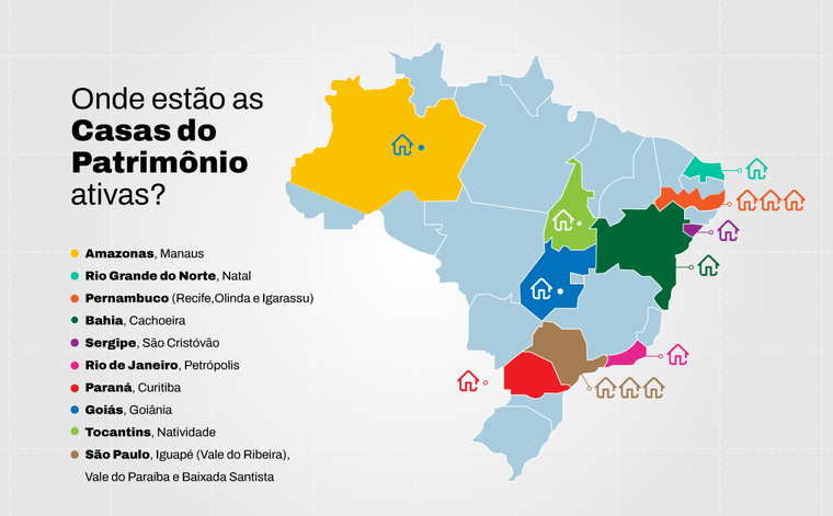 Mapeamento inédito revela 14 Casas do Patrimônio ativas e plano de reestruturação para 2026