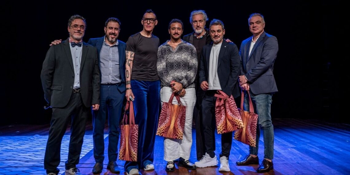 Beto Cocenza, Fábio Bertuccelli, Karim Rashid PJ Natuzzi, Marcel Wanders, Ottavio Milano e Marcos Rogério Colet | Foto: 7Dois Filmes