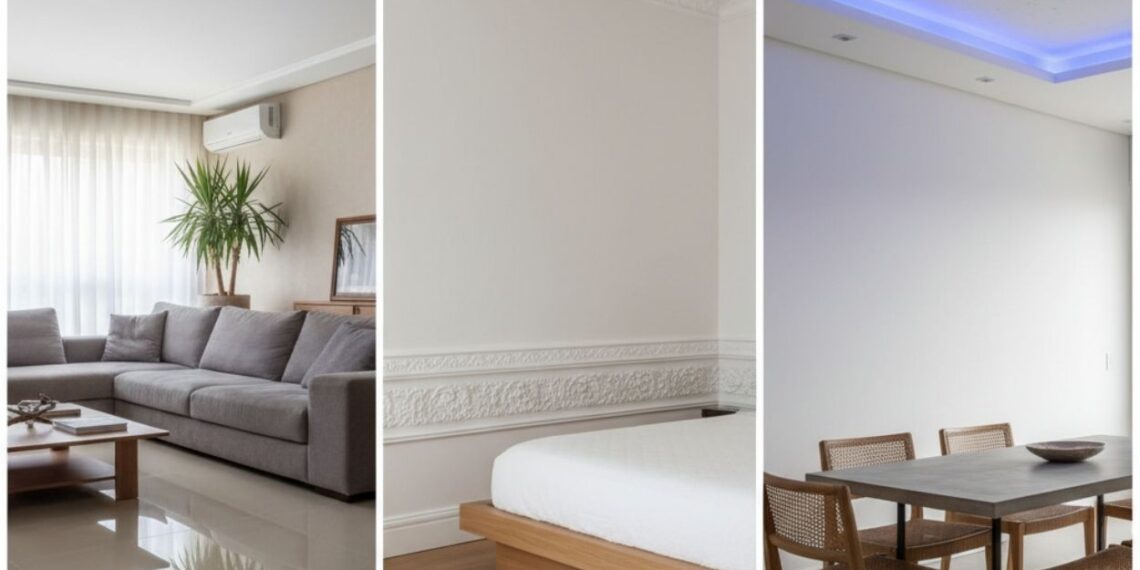 3 acabamentos muito usados em decoração que parecem sofisticados, mas comprometem a estética, a durabilidade e o valor do imóvel
