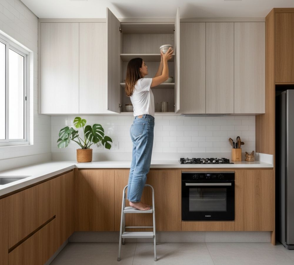 Armários de cozinha mal posicionados custam mais caro do que parecem