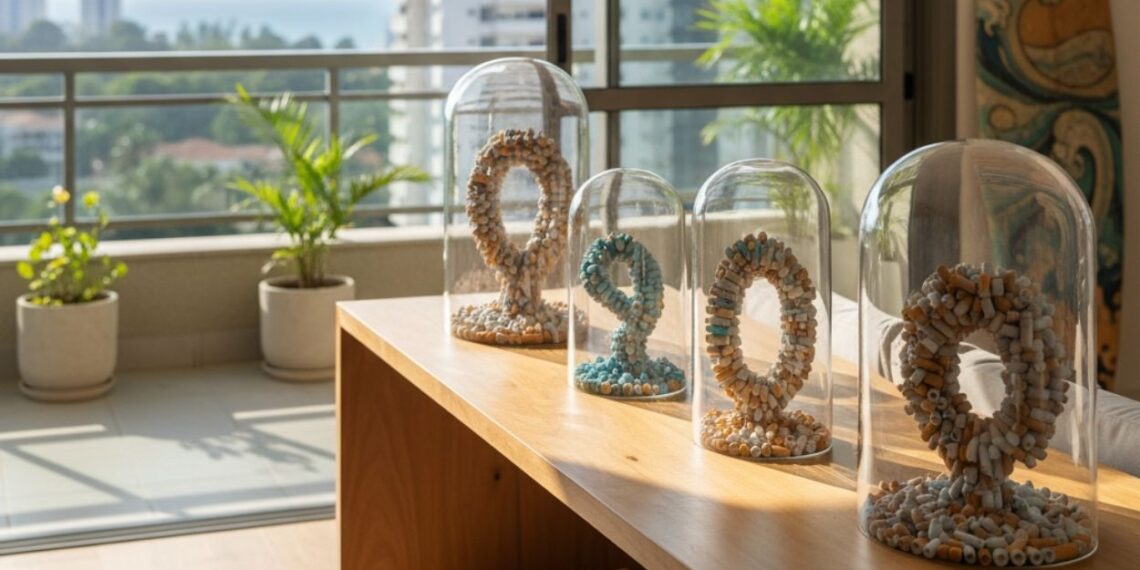 Bitucas de cigarro viram peças de decoração — e os números por trás dessa transformação explicam tudo