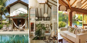 Casa de Praia com Alma Litorânea: ventilação natural, madeira e cimento queimado como linguagem de projeto