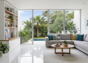 Piso branco na decoração: materiais, vantagens e como aplicar sem errar