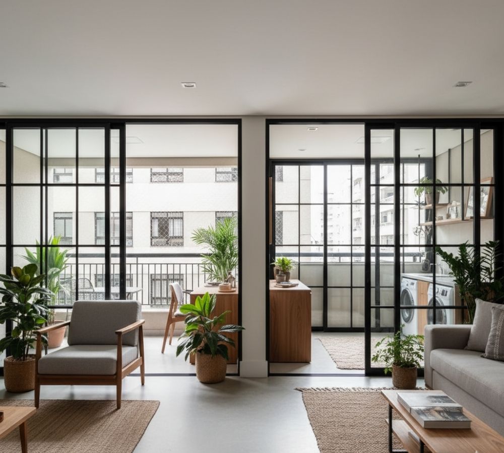 Pinázio: o elemento que dá caráter às esquadrias e muda a leitura visual de qualquer ambiente