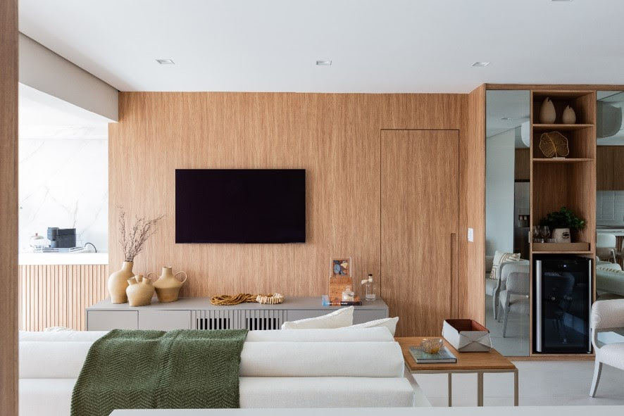 O uso da marcenaria contínua nos projetos de interiores