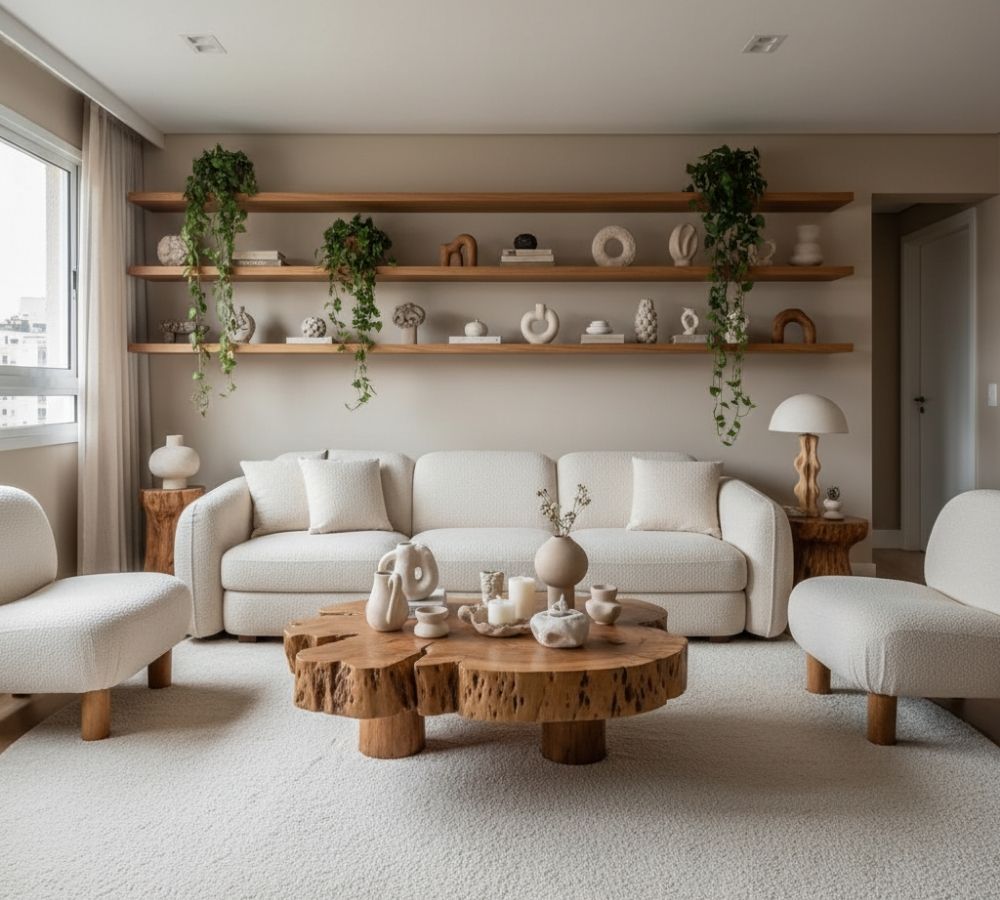 Móveis orgânicos: quando a tendência vira excesso e compromete a decoração da casa