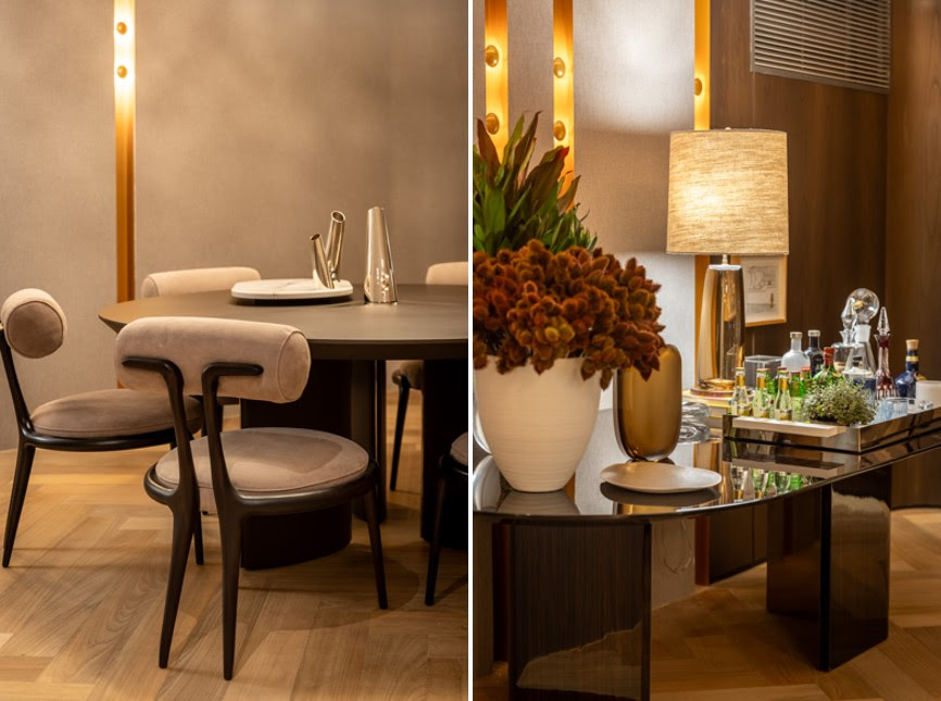 Patricia Penna aposta em materiais nobres e obras de arte marcantes em seu espaço na Mostra Artefacto 2026 que reflete sobre maturidade