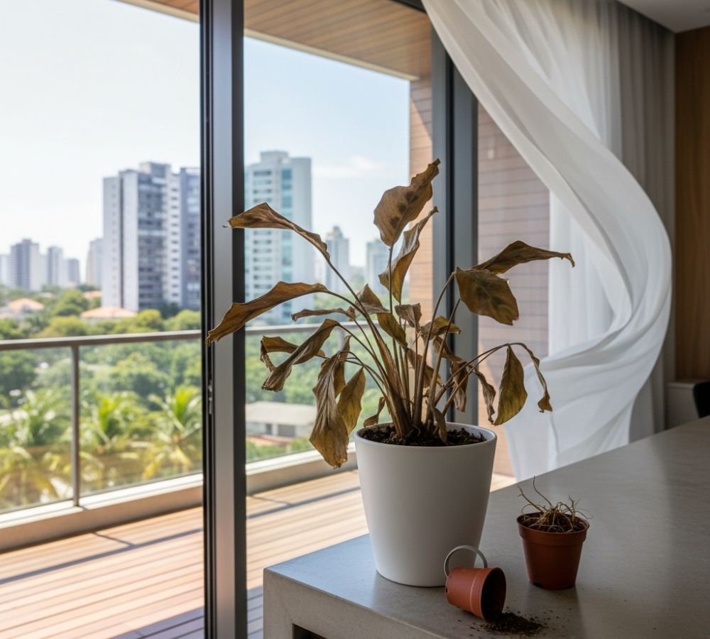 Planta murchando? Saiba distinguir desidratação de dormência e como agir em cada caso