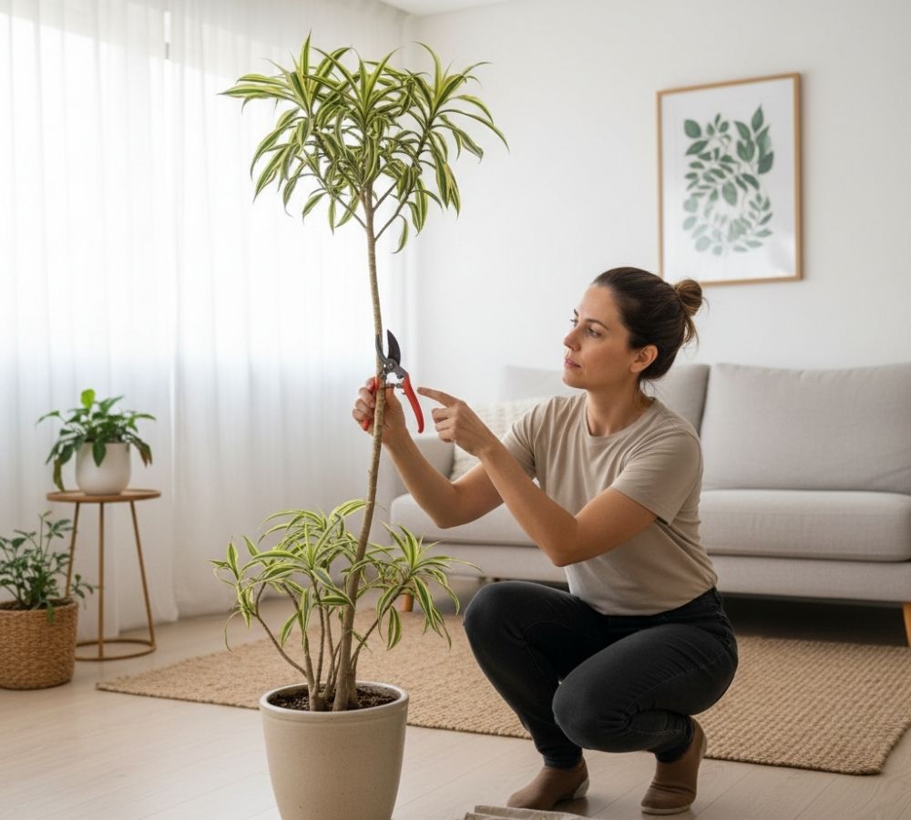 Poda da pleomele: como e quando fazer para a planta crescer saudável e bonita