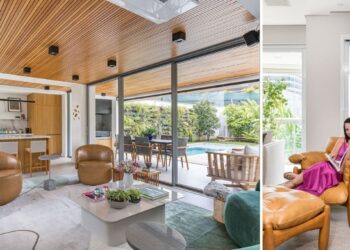 Segundo Ana Rozenblit, a definição da poltrona para o ambiente leva em conta características do projeto como a necessidade de mais assentos e detalhes específicos sobre como serão usadas por moradores e convidados | Projetos do Spaço Interior | Fotos: Kadu Lopes