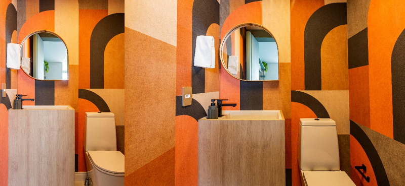 O charme dos revestimentos coloridos nos projetos residenciais