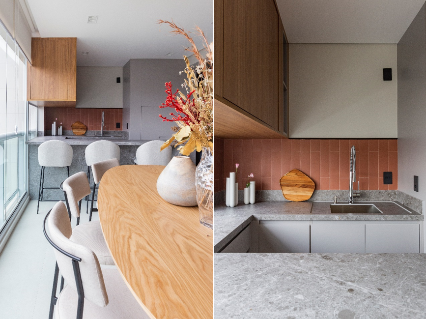 O charme dos revestimentos coloridos nos projetos residenciais