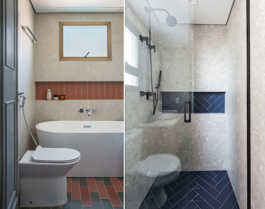 O charme dos revestimentos coloridos nos projetos residenciais