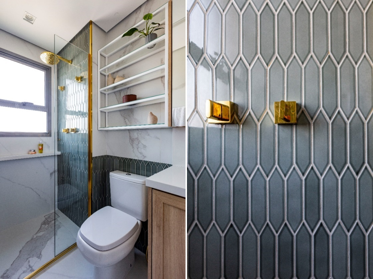 O charme dos revestimentos coloridos nos projetos residenciais