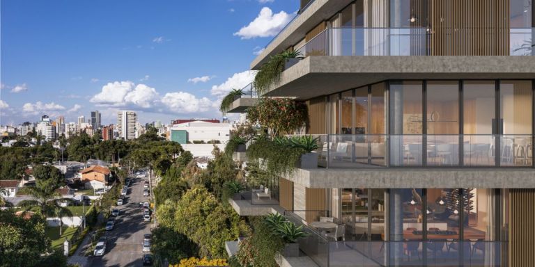 Mansões suspensas em Curitiba redefinem o alto padrão vertical da cidade