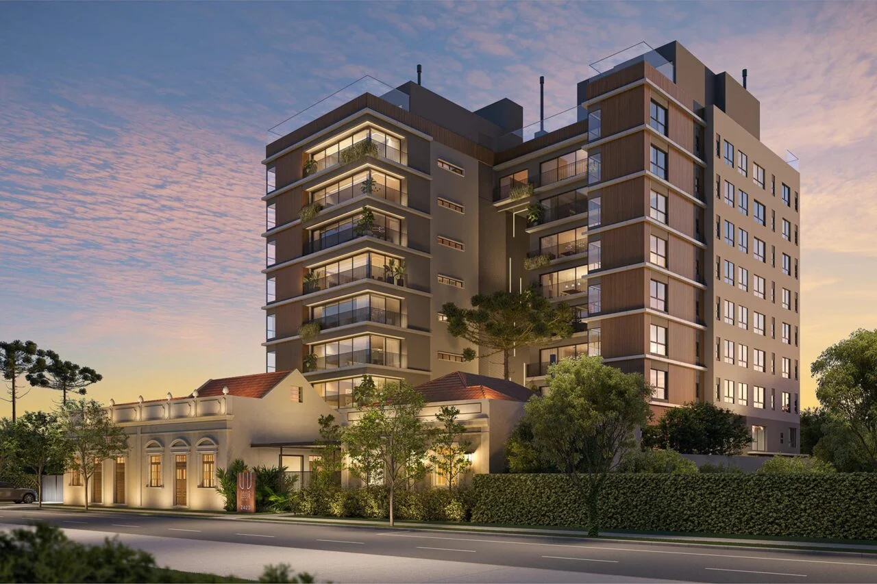 Casarões de 1914 e 1925 ganham nova vida em residencial de luxo no Batel, em Curitiba