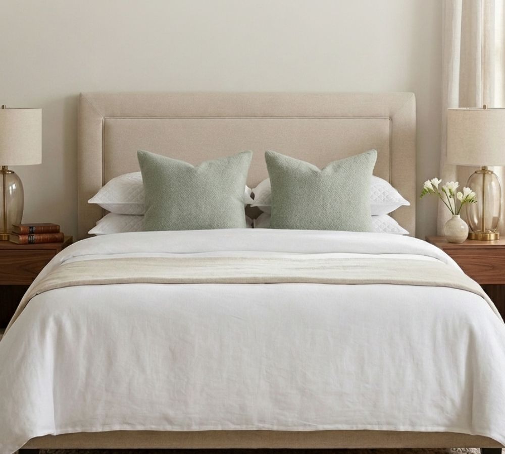 Cabeceira em linho: 5 modelos que transformam o visual do quarto