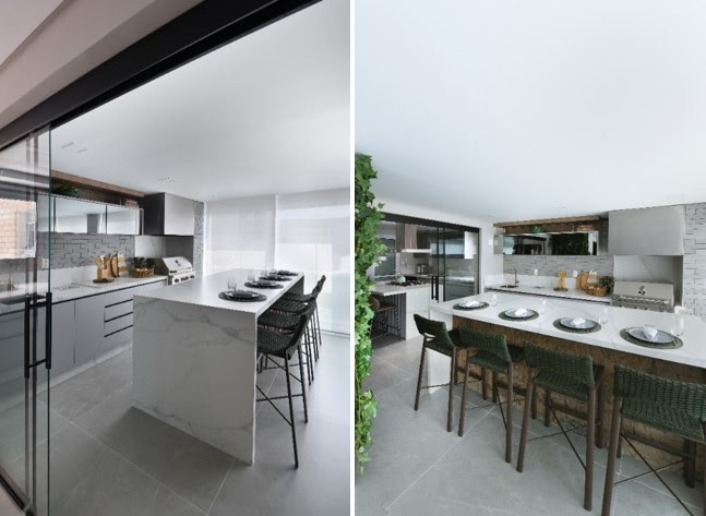 Cozinhas conectadas com as áreas gourmet potencializam o setor gastronômico nos projetos residenciais