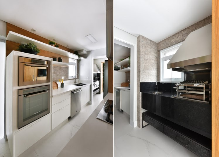 Cozinhas conectadas com as áreas gourmet potencializam o setor gastronômico nos projetos residenciais