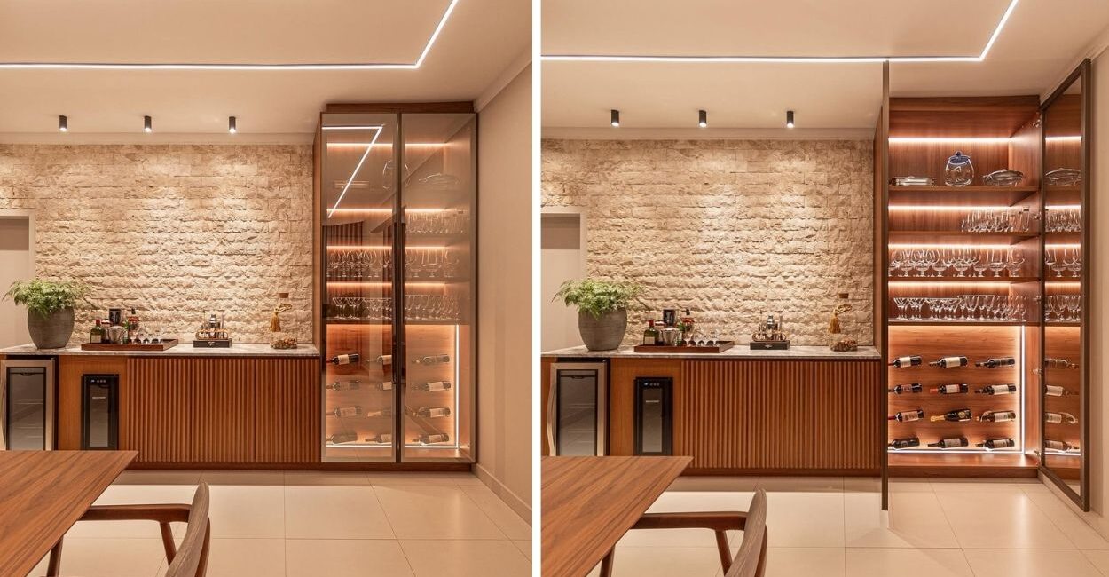 Cristaleira moderna | Foto: larryarquitetura