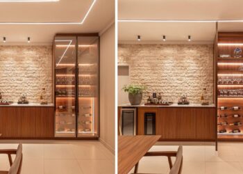 Cristaleira moderna | Foto: larryarquitetura