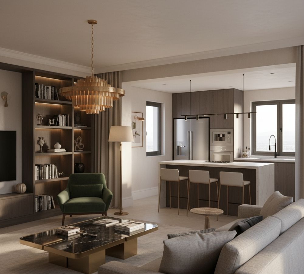 Metais na decoração de interiores: como escolher acabamentos que elevam qualquer ambiente