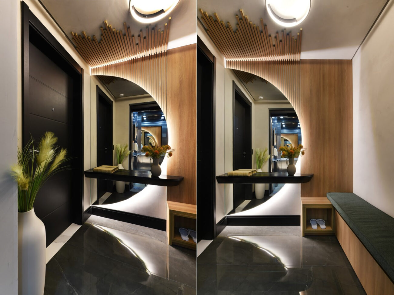6 inspirações para valorizar os projetos de halls de entrada privativos