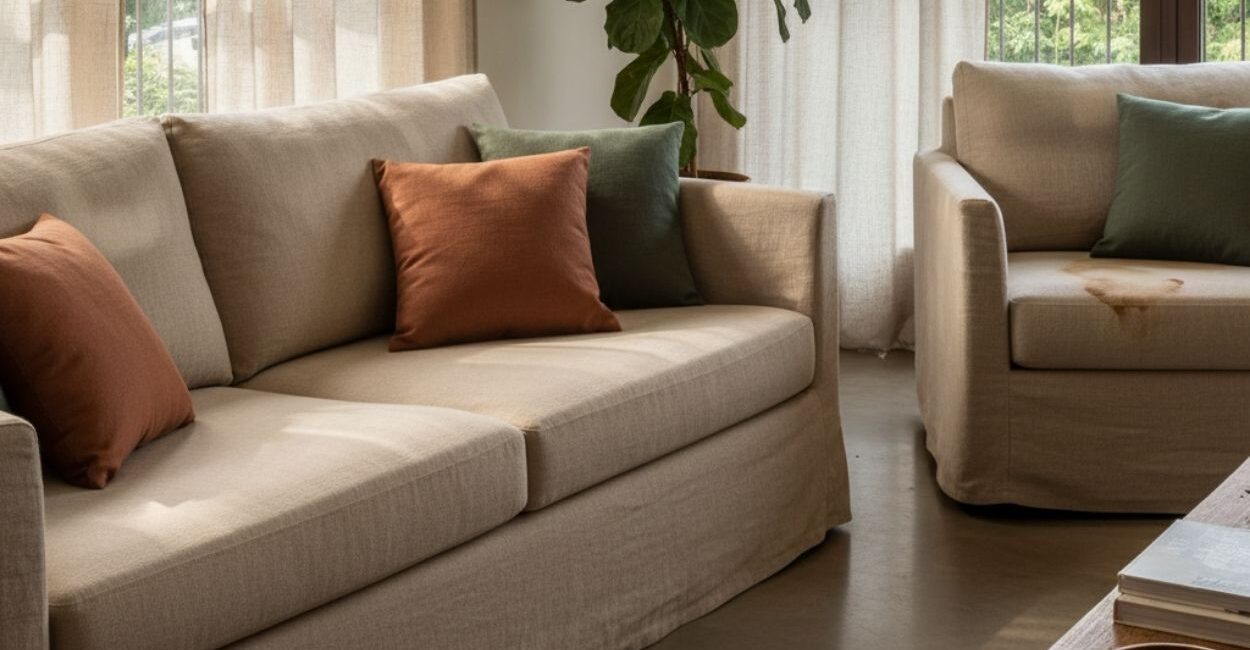 Linho natural amassa, desbota e custa caro — e ainda assim é a melhor escolha para alguns ambientes