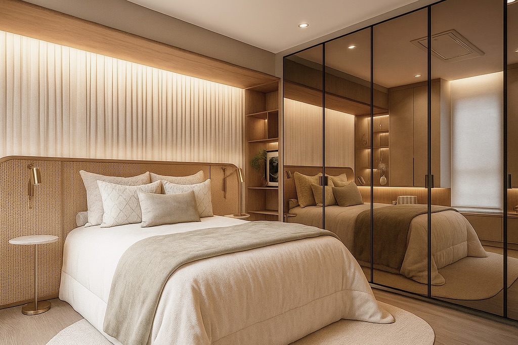 Quarto com cara de hotel: o que realmente faz a diferença na decoração do seu dormitório