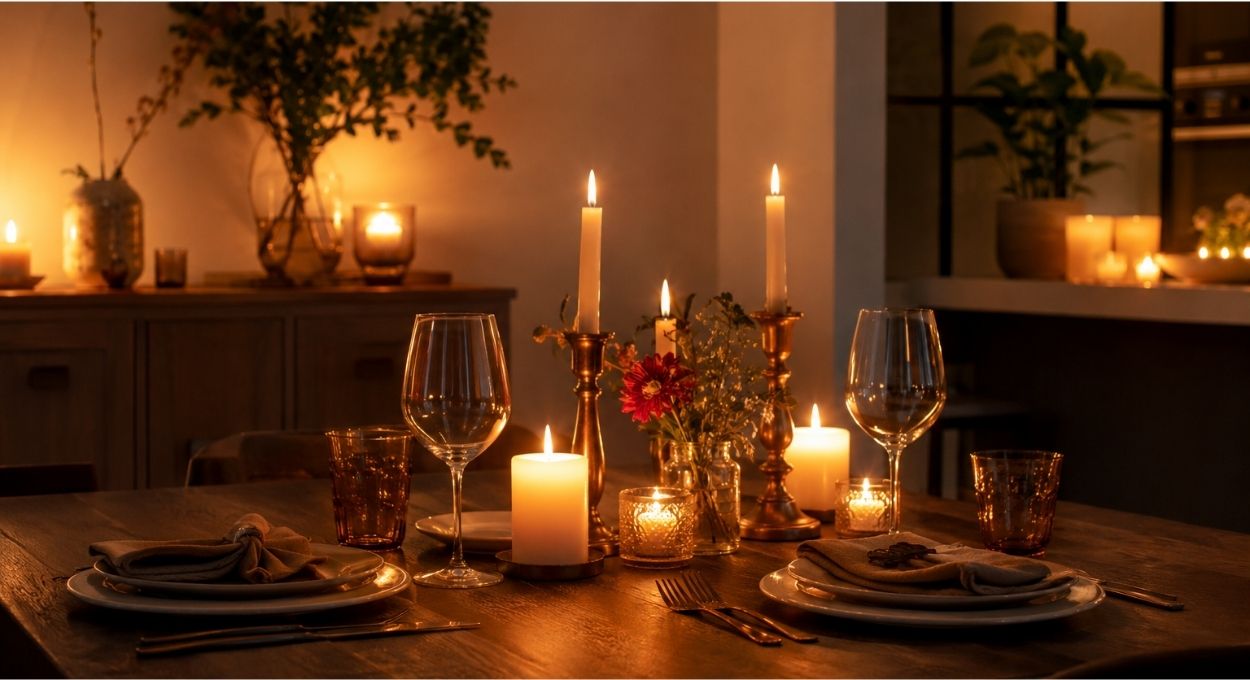 Como criar uma ambientação perfeita para o jantar do Dia dos Namorados