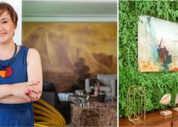 No entendimento da arquiteta Cristiane Schiavoni, decorar paredes vai além de preencher
espaços, mas adicionar aquilo que tornem únicas as superfícies | Fotos: Carlos Piratininga