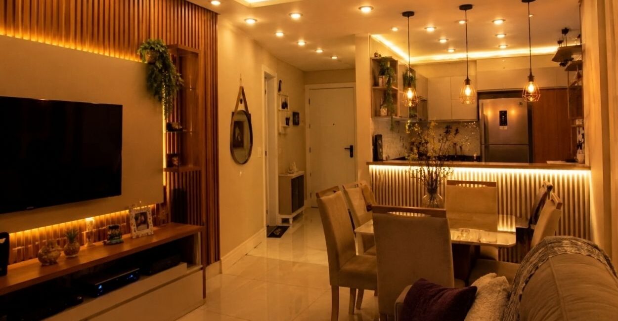 Iluminação residencial: como planejar spots, sancas e LEDs sem exagerar no décor