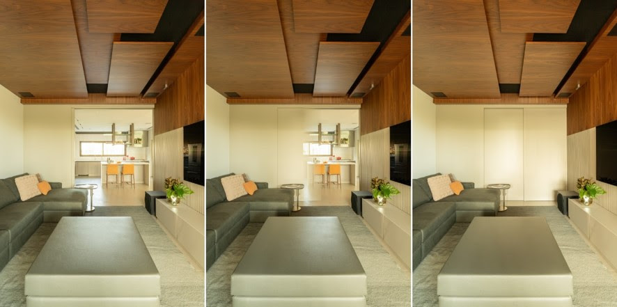 Lago na área externa protagoniza projeto residencial que une paisagismo com arquitetura moderna