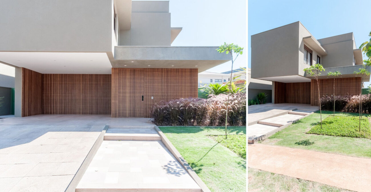 Linhas retas e arquitetura contemporânea marcam projeto de residência
