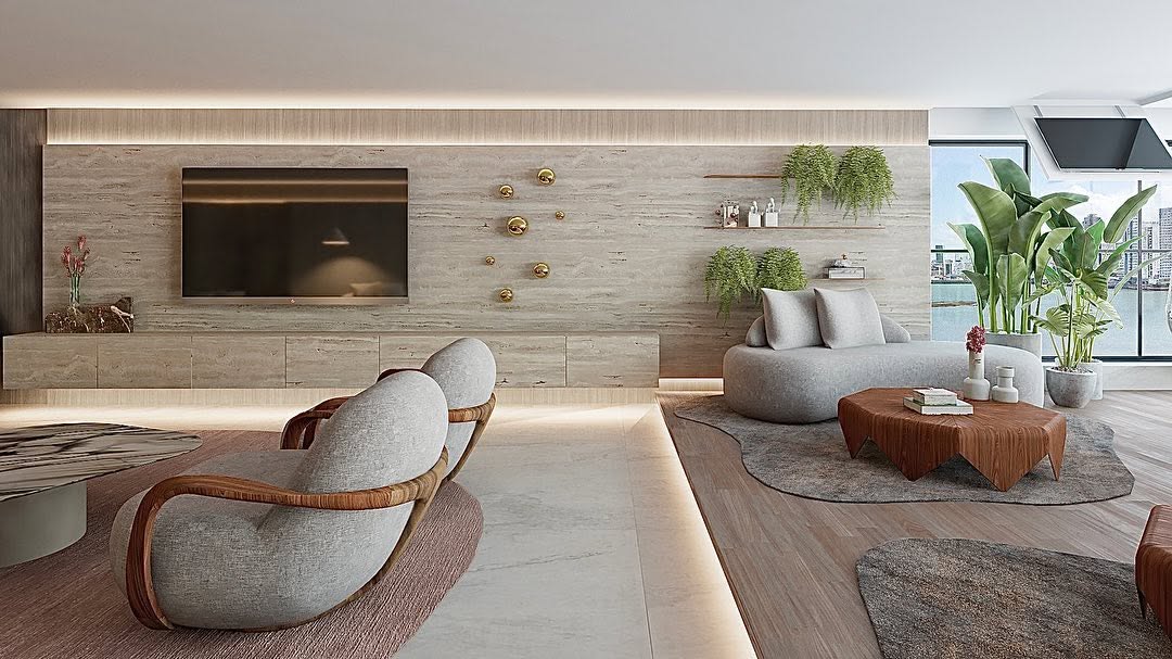 Como o mármore travertino redefiniu o conceito de luxo na decoração contemporânea