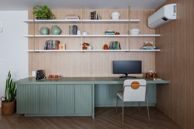 Reforma de apartamento se beneficia da personalização da planta pela construtora e o projeto finalizado antes da entrega das chaves