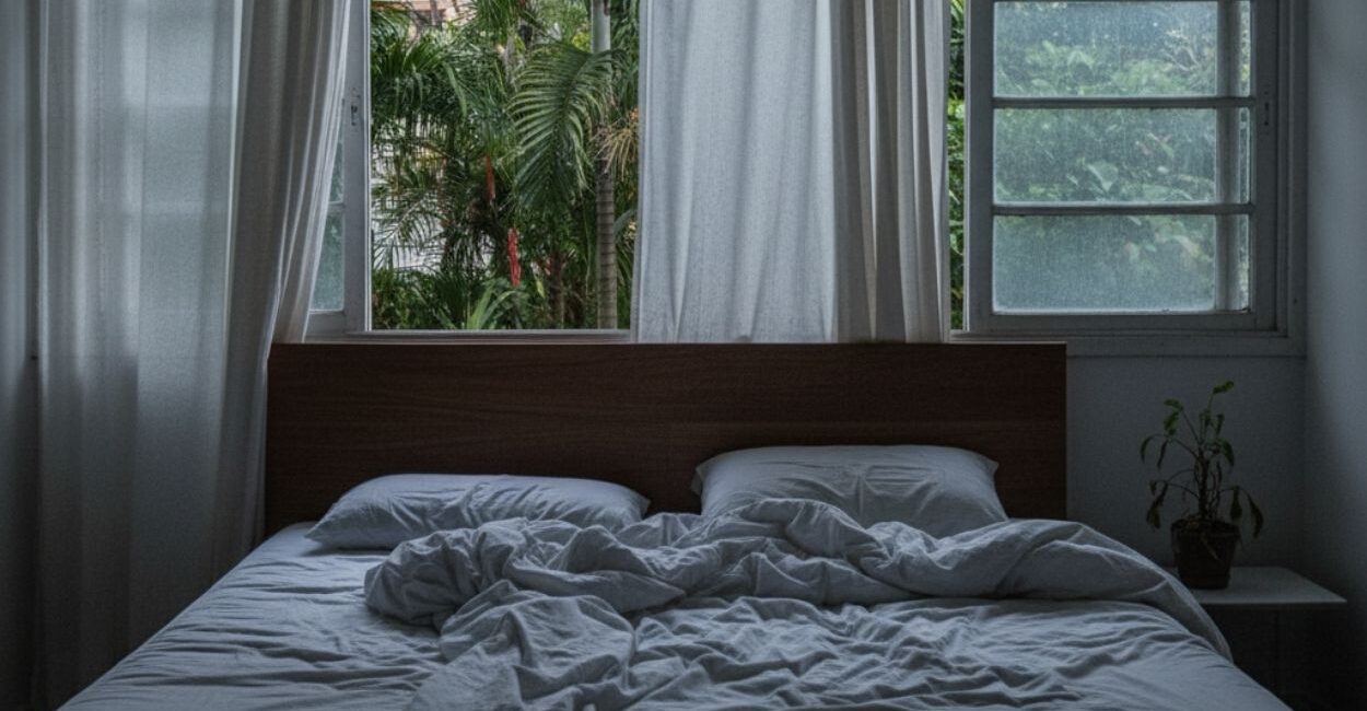 Cabeceira na janela prejudica o sono e a energia do quarto, segundo o Feng Shui!