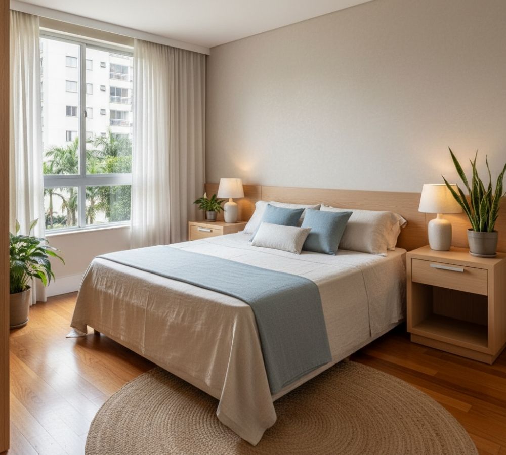 Cabeceira na janela prejudica o sono e a energia do quarto, segundo o Feng Shui!