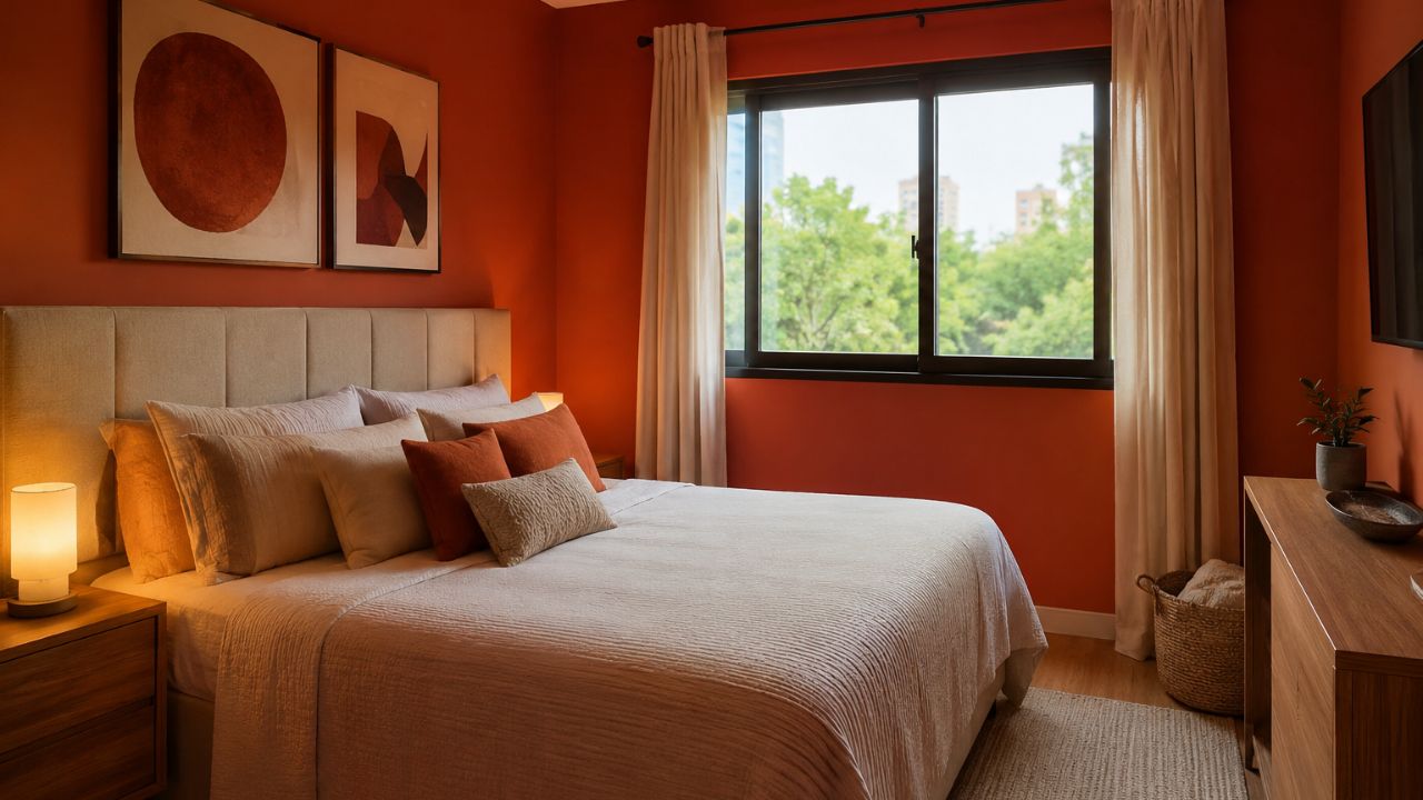 Cores no quarto: o que a psicologia do ambiente diz sobre vermelho, laranja e amarelo?