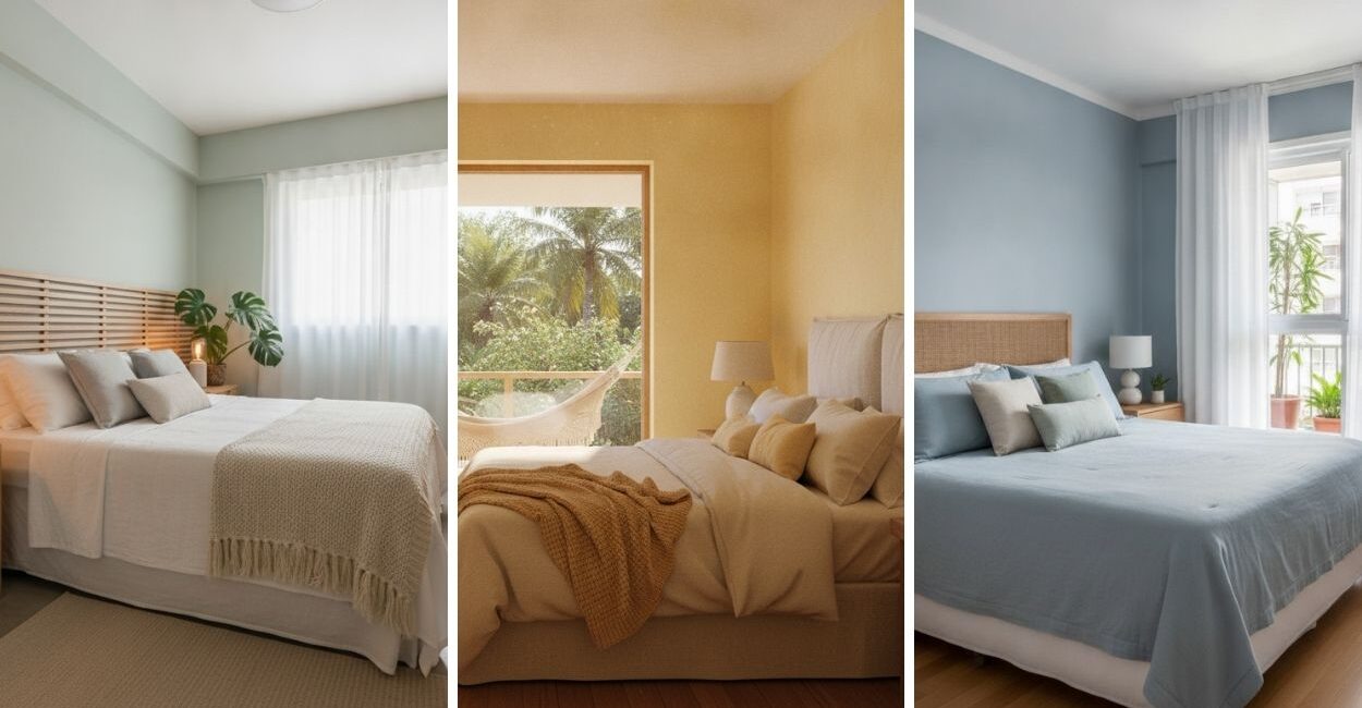 Cansou do quarto branco sem personalidade? Separamos 3 cores que trazem personalidade sem pesar na decoração