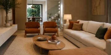 Cores terrosas na decoração: o que mudou nos projetos residenciais em 2026 e por que o branco puro perdeu espaço