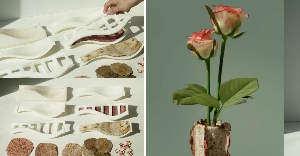 O que acontece com as flores rejeitadas antes de chegar às lojas e como um estúdio de design transformou esse problema em matéria-prima