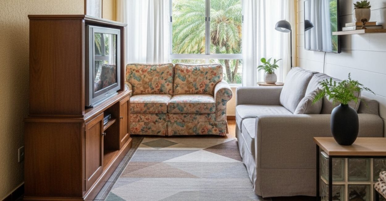 6 detalhes de design que envelhecem um ambiente e o que fazer em cada caso.